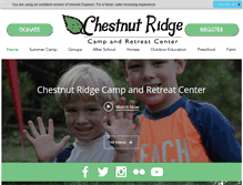 Tablet Screenshot of campchestnutridge.org